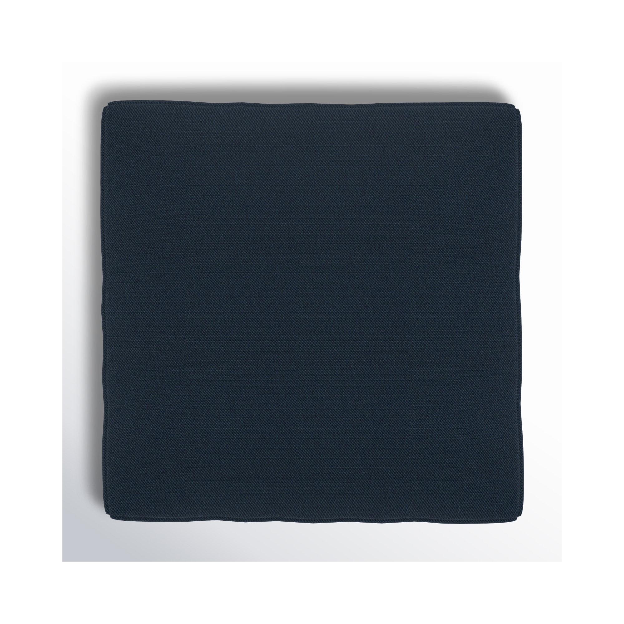 Praia Sunbrella Outdoor Ottoman, Canvas Navy Sunbrella® Canvas