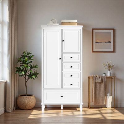 Armoire de rangement haute et large avec portes pour salle de bain / bureau / salon / intérieur