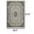 Palace Bloom Light Blue Area Rug