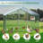 Large Metal Chicken Coop(10' W x 6.6' L x 6.5' H)