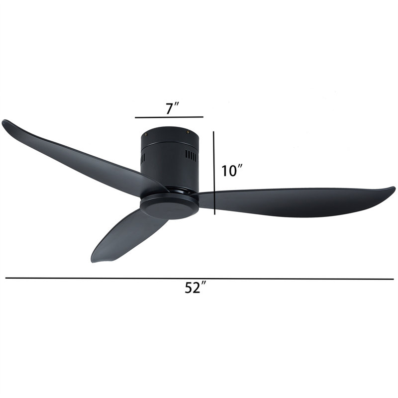 Ventilateur de plafond à 3 pales avec télécommande Claven