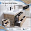 Meuble-lavabo suspendu de 91 cm (36 po) avec lavabo intégré en résine et carbonate de calcium, quincaillerie à fermeture amortie, découpes en forme de U, entièrement assemblé-1691130984-1691130987-1691130997