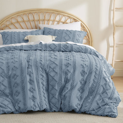 Bedsure Boho Duvet Cover Queen Size, Soft & Comfortable Elegant Design Boho Bedding for Decoration, Machine Washable Comforter Cover for All Seasons