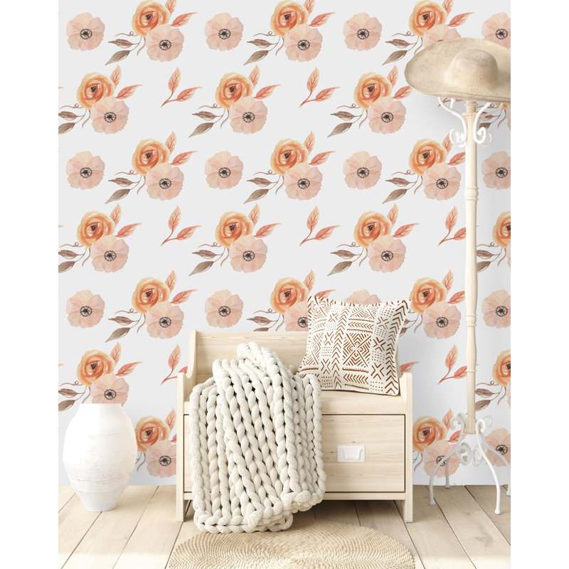 Floral Tile, 18.75" L x 25" W, Vinyl