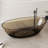 Forma 71'' Freestanding Tub Solid Surface Freestanding Soaking Bathtub Transparent-105627009