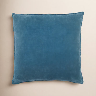 Kam Fringed Cotton Reversible Throw Pillow