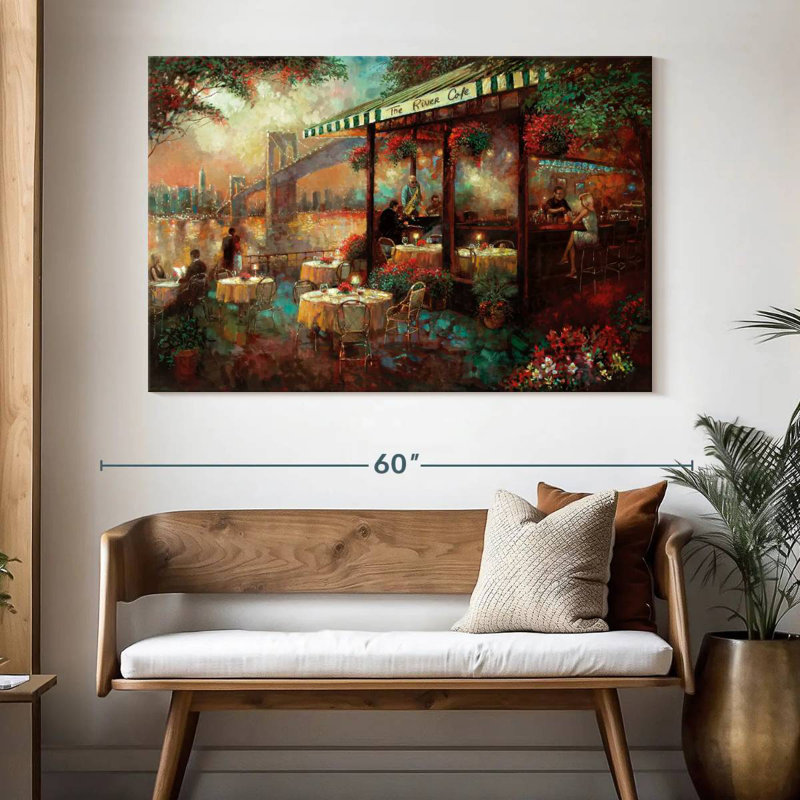 Yarlin The River Cafe, 34" H x 51" W