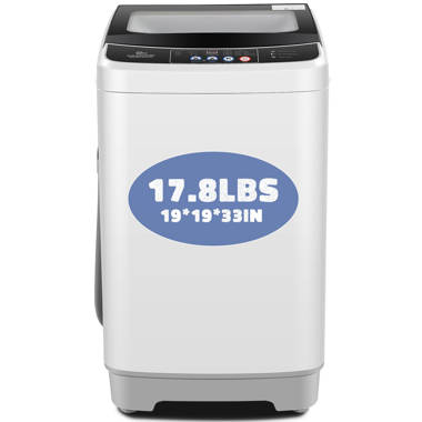 GNW128PSMWW by GE Appliances - GE® Space-Saving 2.8 cu. ft. Capacity Portable  Washer with Stainless Steel Basket