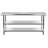 Stainless Steel Work Table with 2 Shelves-60901485