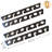 Black 8 Rod Wall/Ceiling Rack - 2 Pack
