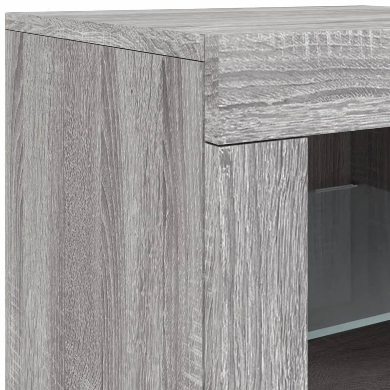 Bashiri 202cm Sideboard, Grey Sonoma