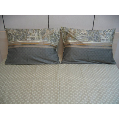 100% Cotton Geometric Fitted Sheet