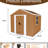 6x4 Ft, Shed, Sloped Roof, Galvanized Steel, Small Yards, Space-saver, -grade Lock Metal Windows, Ventilation, Lockable Door, Backyard Tool Storage, 15° Angled Interlocking Panels