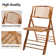 Anaid Wood Patio Folding Chair Folding Chair