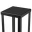 Lampadaire extérieur moderne noir de 56 cm (22 po) avec éclairage crépusculaire et verre transparent, idéal pour allée, jardin et entrée.