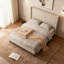 Lit tapissier à tête haute haute, tissu chenille, aucun sommier nécessaire-1355002042-1355002043