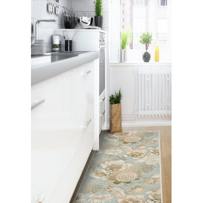 Burnest Vinyl Machine Printed Area Rug