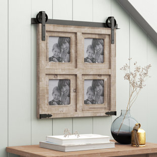 8x20 Frame for Four 4x6 Picture Black Wood (10 Pcs per Box)