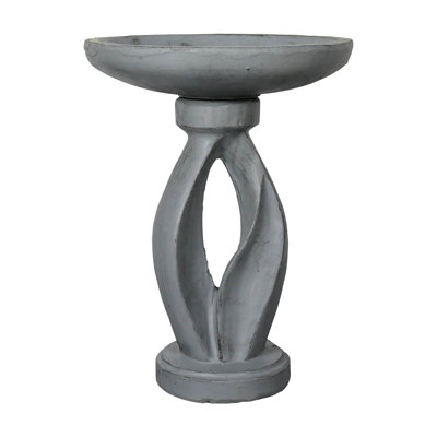 Nadim Concrete / Cement Pedestal Birdbath