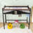 Space-Saving Metal Loft Bed with Built-In Storage Shelves-508225525