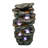 Fountains | 40" 6-Tier Cascading Outdoor Water Fountain for Garden Patio Yard Deck | with LED Lights | Realistic Gray Rock | Resin | Gray