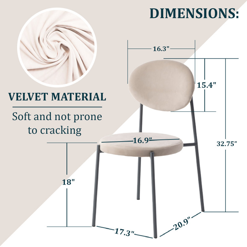 Chaise d'appoint Birney, Beige
