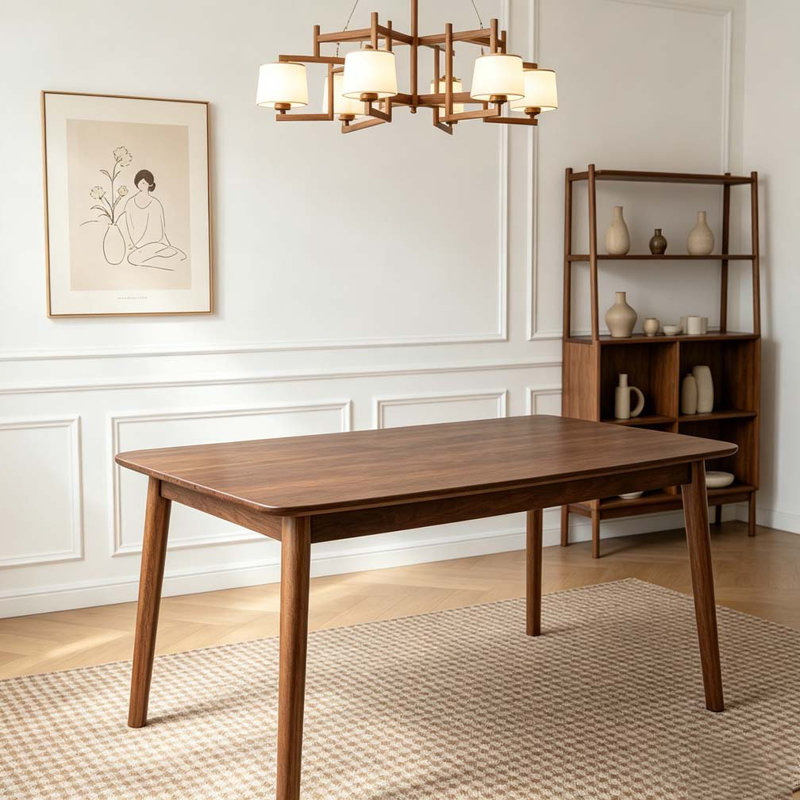 47'' Rectangular Solid Wood Dining Table