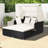 Ardelis Outdoor Chaise Lounge with cushions-700380260