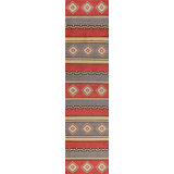 Mesa Wool Southwestern Area Rug in Red