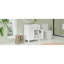 Meuble-lavabo moderne de 30 pouces avec lavabo en céramique, armoire blanche à 2 portes et tablette, porte à fermeture douce, lavabo robuste et structure robuste-711073012