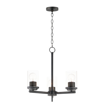 Lustre cylindrique à 3 lumières Amonnie