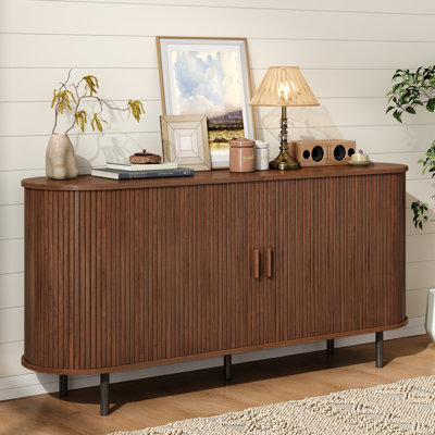 Jamyia Wood Sideboard with 2 Doors and Adjustable Shelves