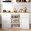Updated Height Kitchen Island with Drop Leaf and Charge Station