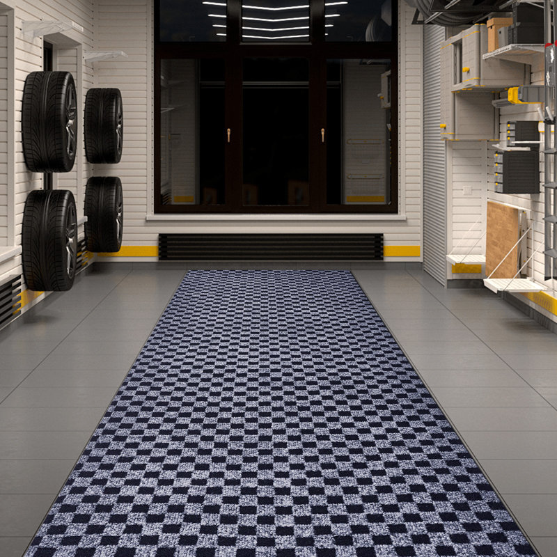 Tapis intérieur / extérieur rectangulaire avec envers antidérapant Malayha, Rectangle 3 pi x 6 pi