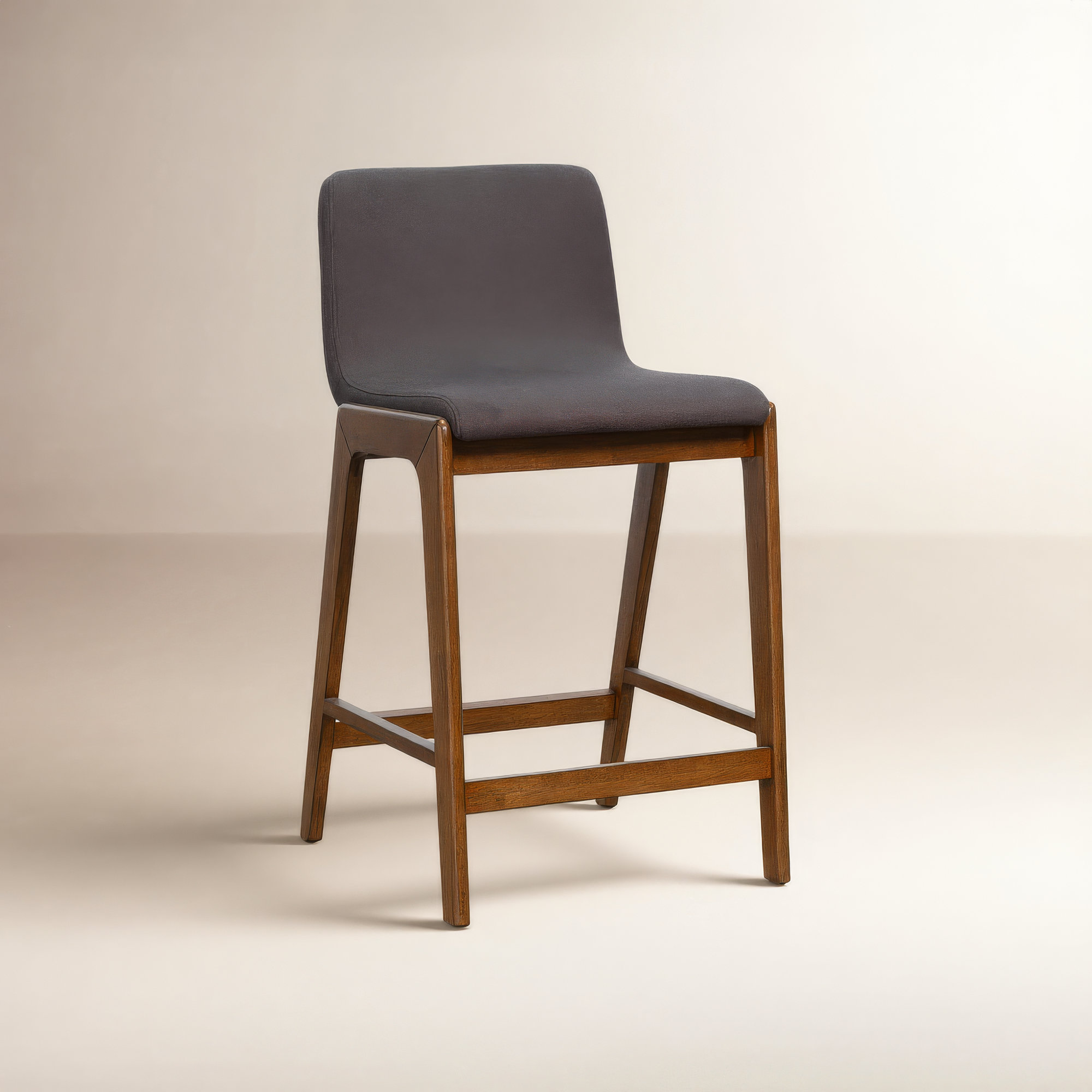 Nicoletta 25" High Counter Stool, Gray
