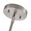 Luminaire suspendu 9 lumières en nickel