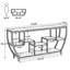 Console industrielle, canapé d'entrée 70,9 "avec tablettes-933320539