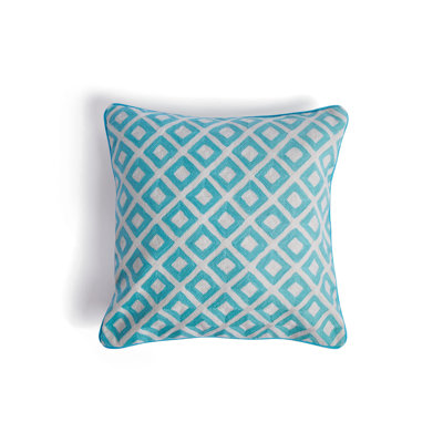 Darby Geometric Cotton Throw Pillow