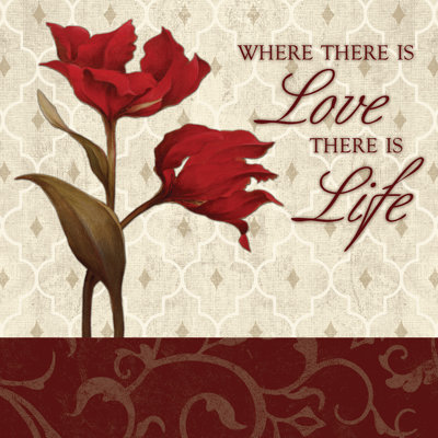 Love Life Traditional Spice - Wrapped Canvas Print