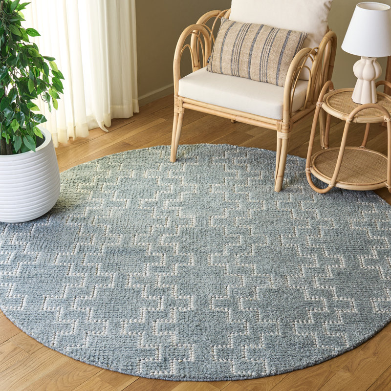 Tapis d'intérieur tissé à la main Vermont, Rond 6 pi 0 po x 6 pi 0 po