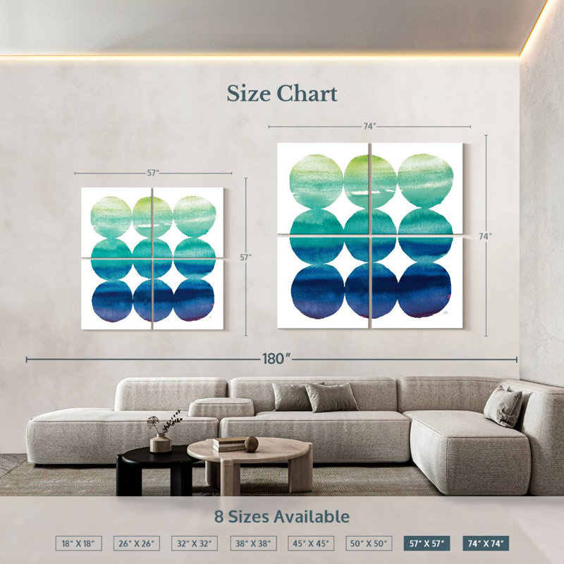 Summer Dots II, 74" H x 74" W