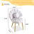 Lemley Shell-Shaped Vanity Chair-1085956871