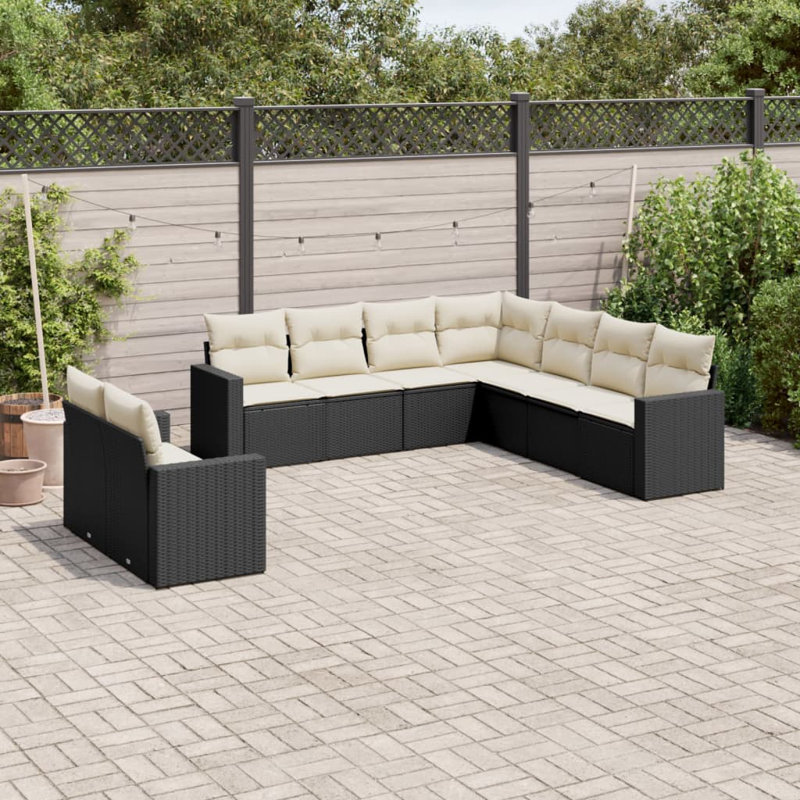 Ensemble de canapé de jardin Vidaxl PE