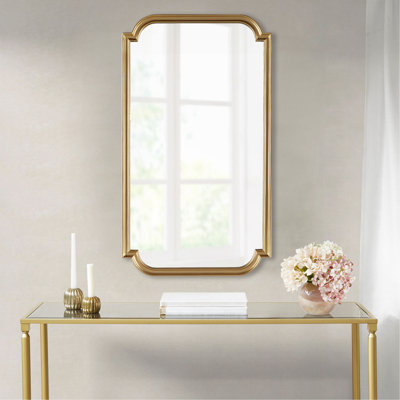 Miroir mural doré