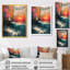 Impression d'art mural blanc, voilier sauvage, vagues rétro, plage et océan-362570466-362570473