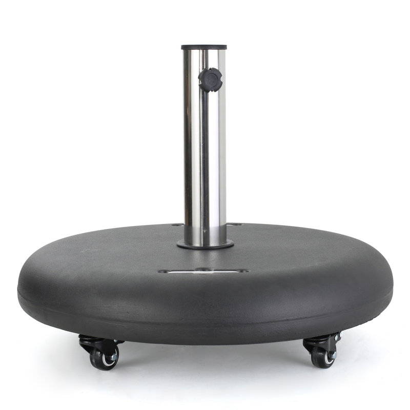 Round Rolling Umbrella Base, Black