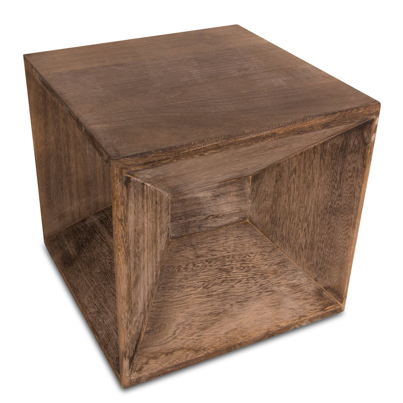 Solid + Manufactured Wood Accent Stool