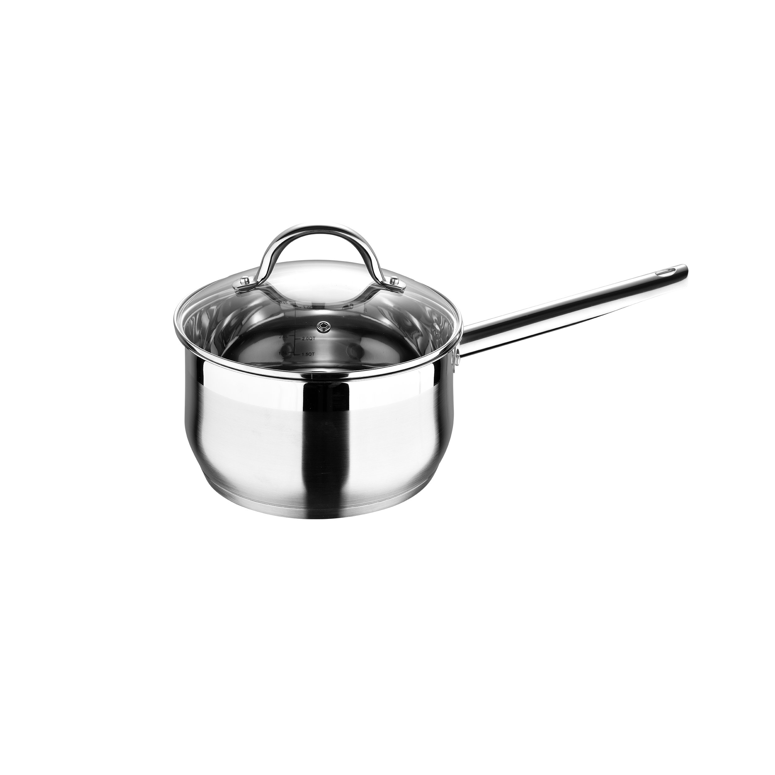 Bergner Gourmet by Bergner - 3.5 Qt Stainless Steel Saucepan with