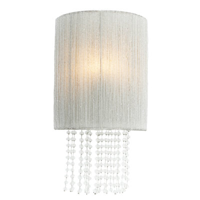 Metropolitan Wide 2Light Wall Sconce In Polished Nickel Finish