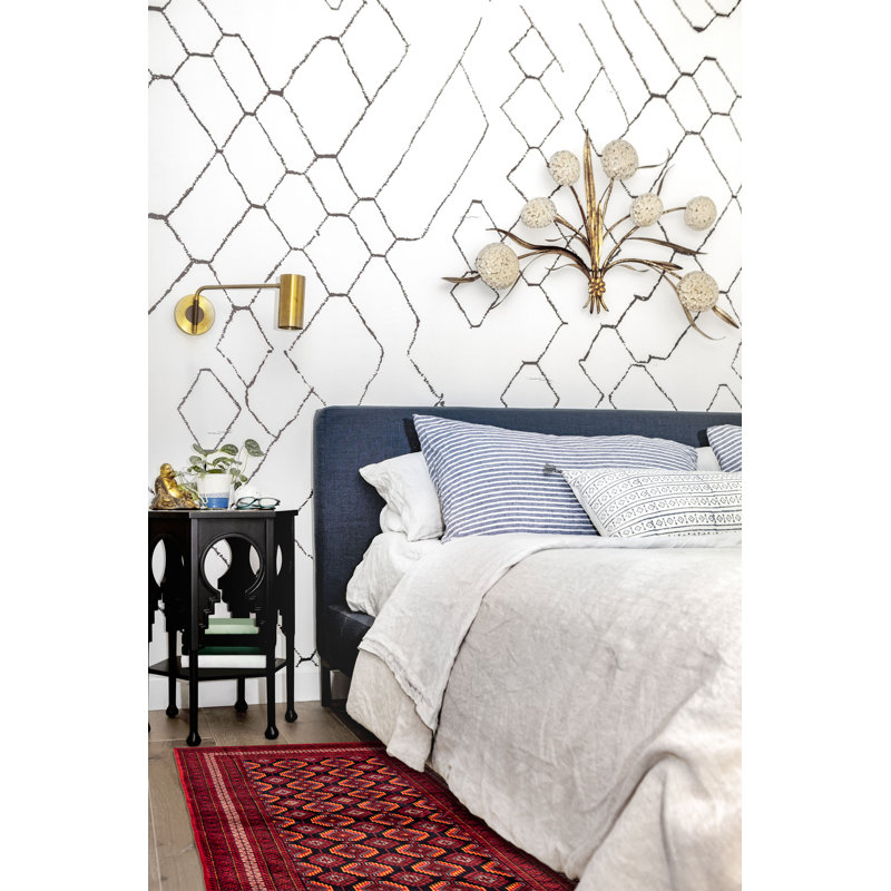 Tapis rouge en laine New Age One-of-a-Kind Rectangle 3 pi 11 po x 6 pi 2 po